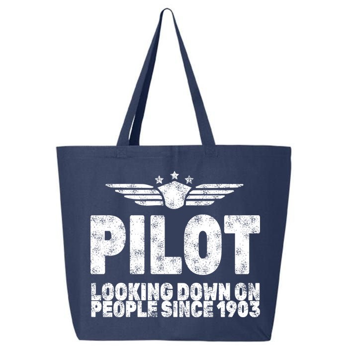 Pilot Looking Down On People Since 1903 25L Jumbo Tote