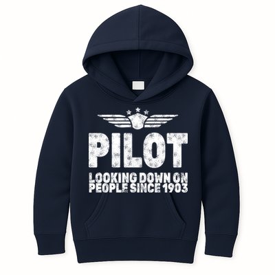 Pilot Looking Down On People Since 1903 Kids Hoodie