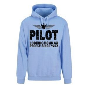 Pilot Looking Down On People Since 1903 Unisex Surf Hoodie