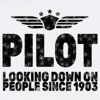Pilot Looking Down On People Since 1903 Garment-Dyed Sweatshirt