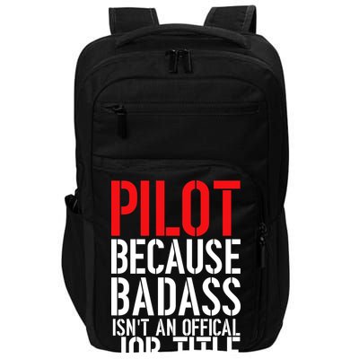 Pilot Official Job Title Impact Tech Backpack