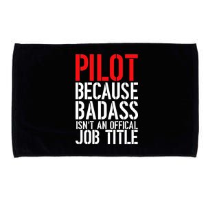 Pilot Official Job Title Microfiber Hand Towel