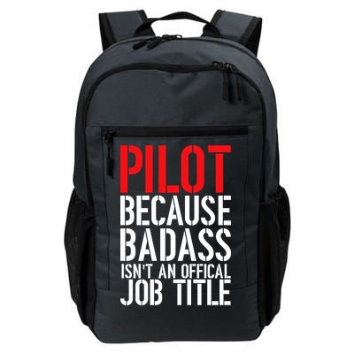 Pilot Official Job Title Daily Commute Backpack