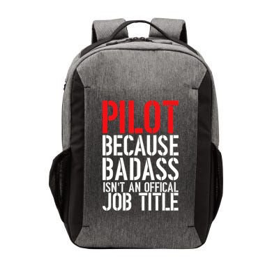 Pilot Official Job Title Vector Backpack