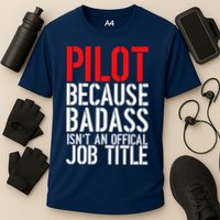 Pilot Official Job Title Cooling Performance Crew T-Shirt