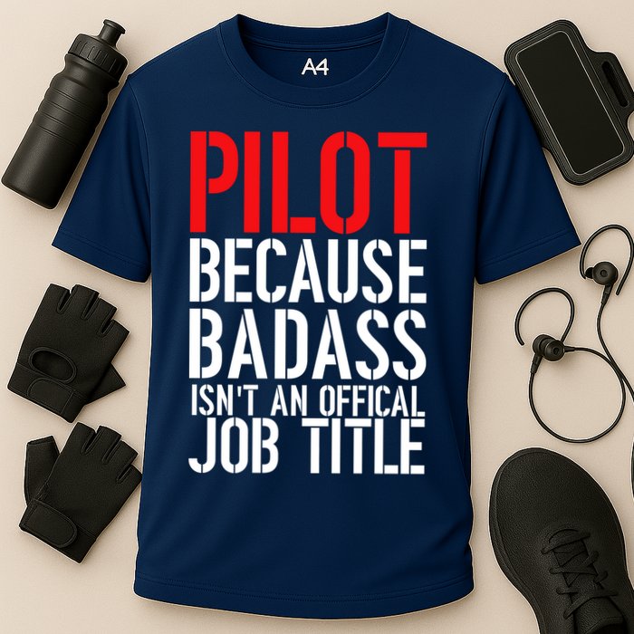 Pilot Official Job Title Cooling Performance Crew T-Shirt