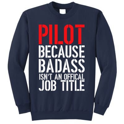 Pilot Official Job Title Sweatshirt