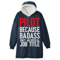 Pilot Official Job Title Hooded Wearable Blanket