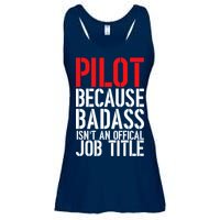 Pilot Official Job Title Ladies Essential Flowy Tank