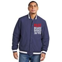 Pilot Official Job Title Insulated Varsity Jacket