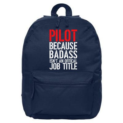 Pilot Official Job Title 16 in Basic Backpack