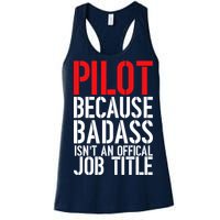 Pilot Official Job Title Women's Racerback Tank