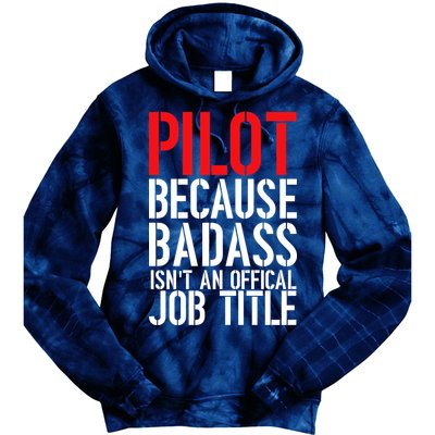 Pilot Official Job Title Tie Dye Hoodie