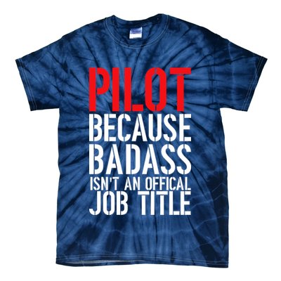 Pilot Official Job Title Tie-Dye T-Shirt