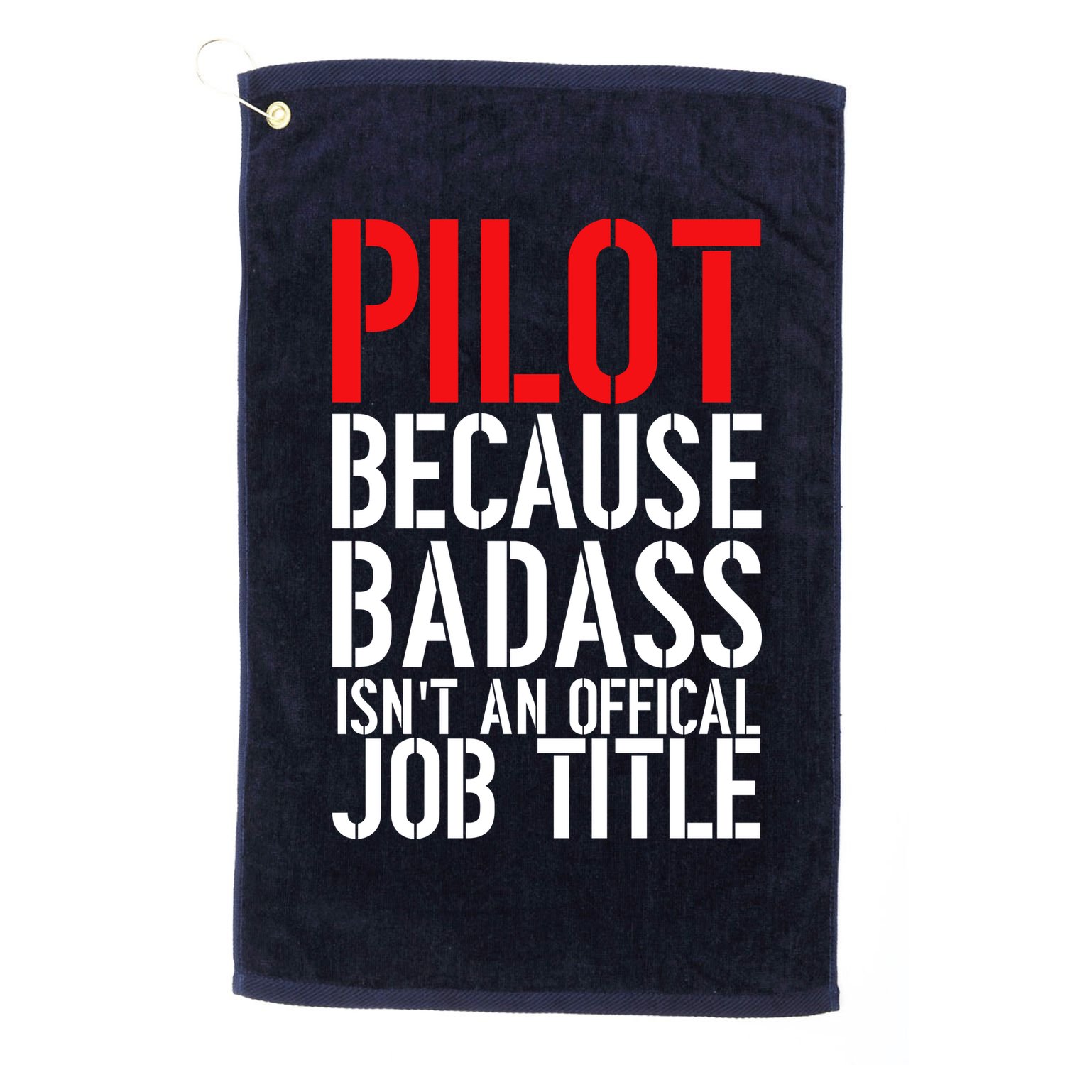 Pilot Official Job Title Golf Towel