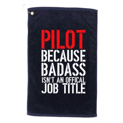 Pilot Official Job Title Platinum Collection Golf Towel