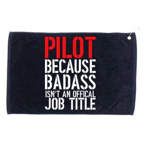 Pilot Official Job Title Grommeted Golf Towel