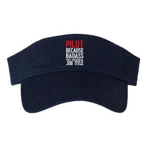 Pilot Official Job Title Valucap Bio-Washed Visor