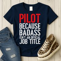 Pilot Official Job Title Womens T-Shirt