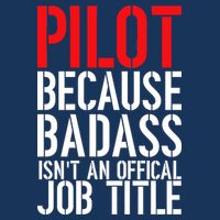 Pilot Official Job Title Womens T-Shirt