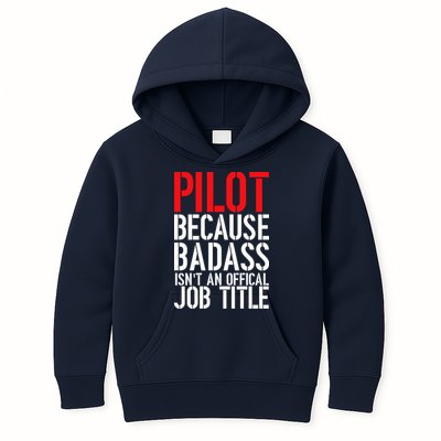 Pilot Official Job Title Kids Hoodie
