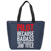 Pilot Official Job Title Zip Tote Bag