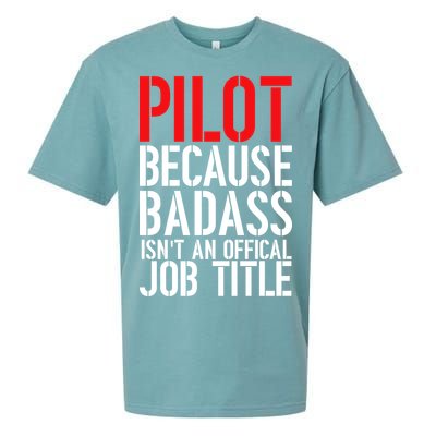 Pilot Official Job Title Sueded Cloud Jersey T-Shirt