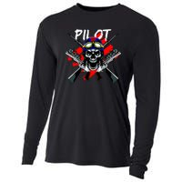 Pilot Skull Cooling Performance Long Sleeve Crew