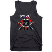 Pilot Skull Tank Top