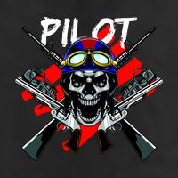 Pilot Skull Golf Towel