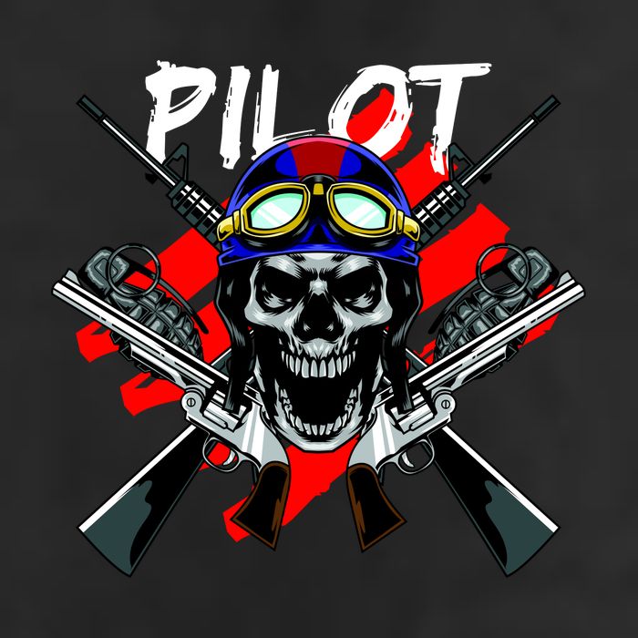 Pilot Skull Golf Towel