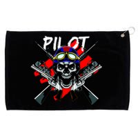 Pilot Skull Grommeted Golf Towel