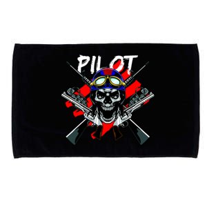 Pilot Skull Microfiber Hand Towel