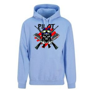 Pilot Skull Unisex Surf Hoodie