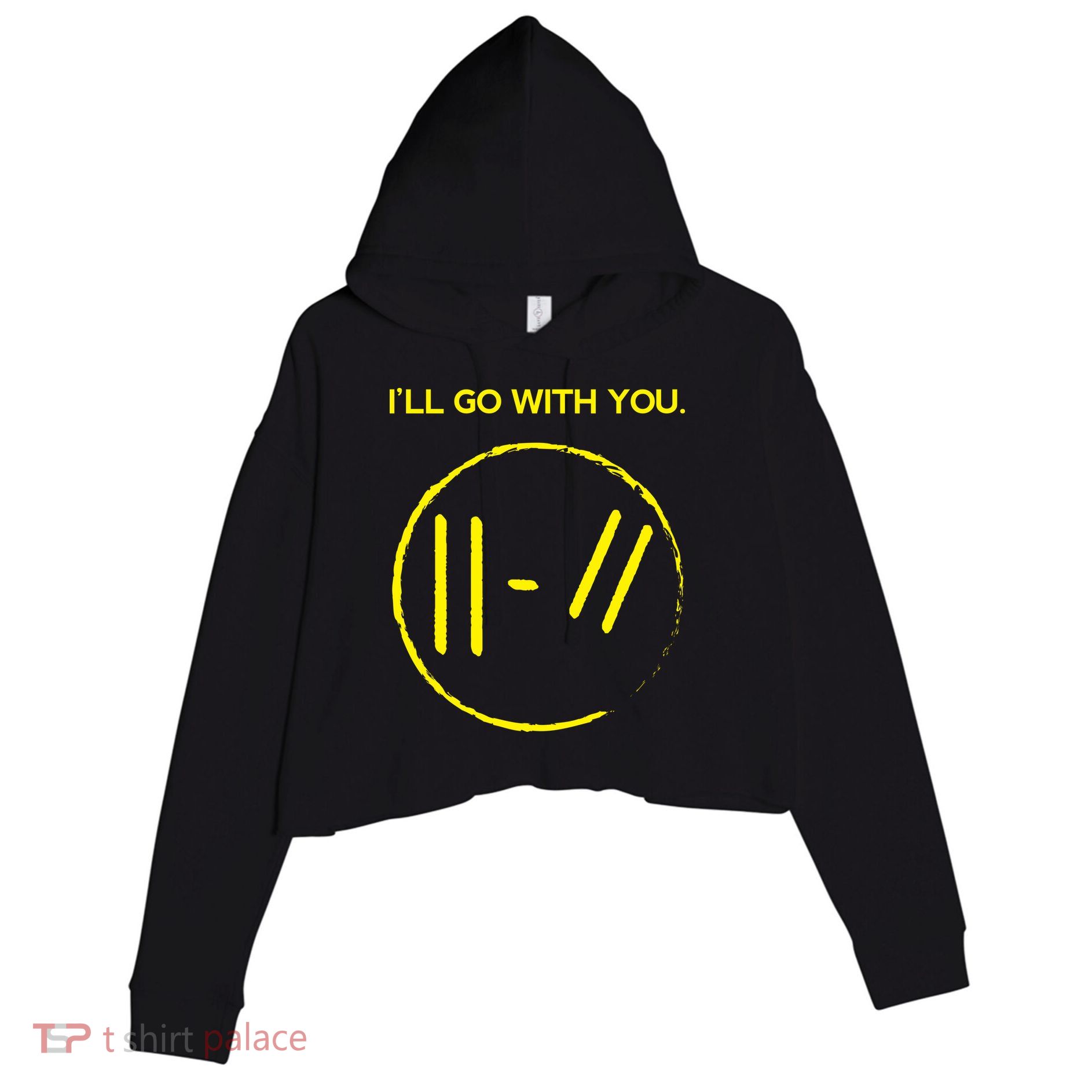 Pilots I'll Go With You Crop Fleece Hoodie