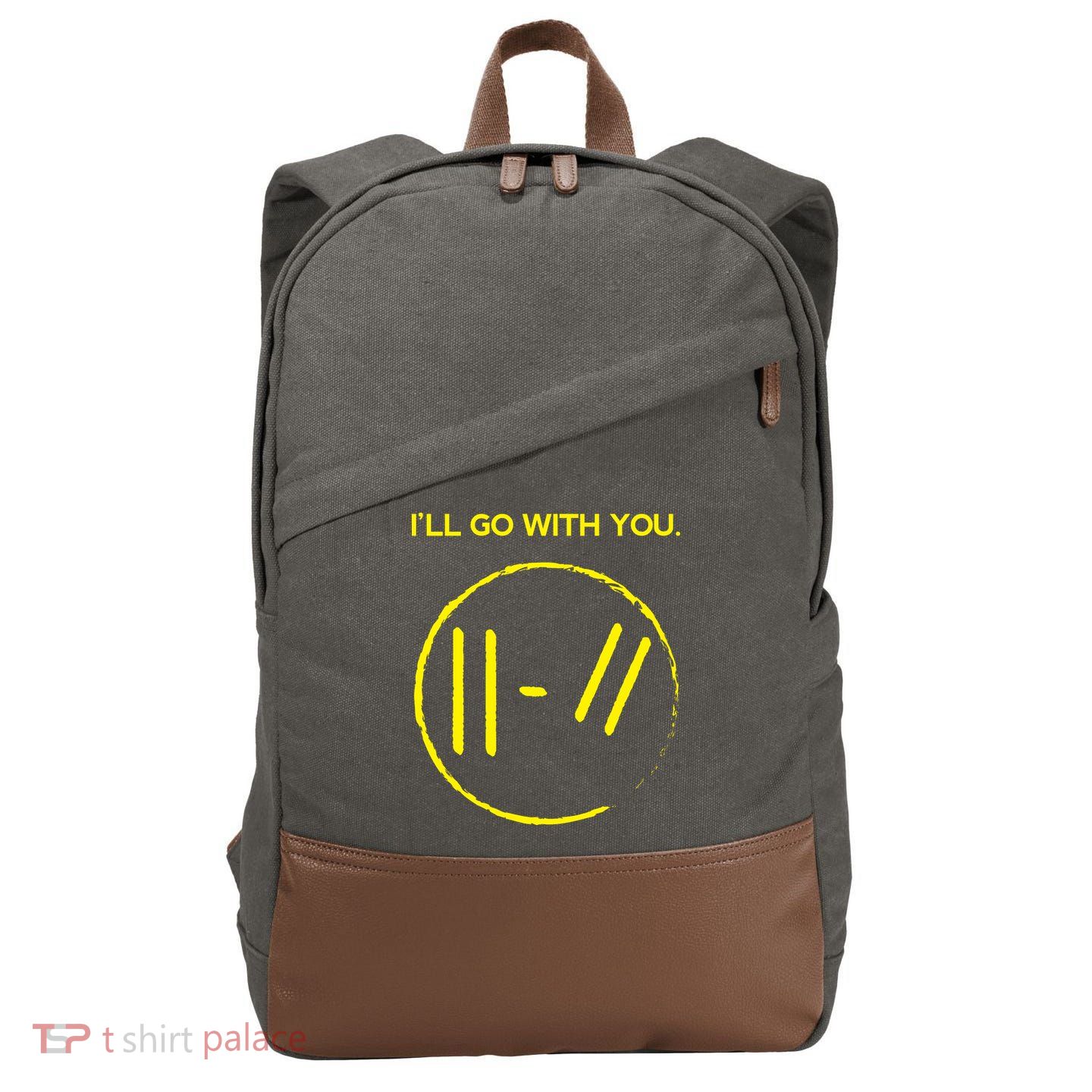 Pilots I'll Go With You Cotton Canvas Backpack