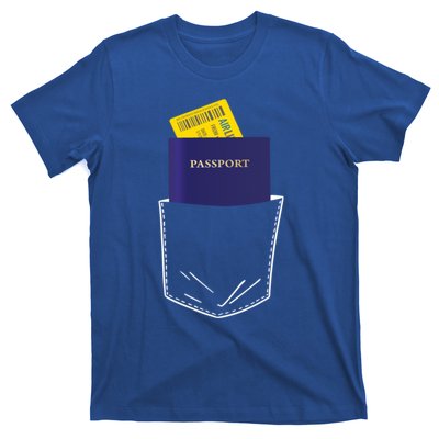 Passport In My Pocket World Traveller And Globe Trotter Gift T-Shirt