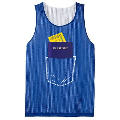 Passport In My Pocket World Traveller And Globe Trotter Gift Mesh Reversible Basketball Jersey Tank