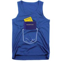 Passport In My Pocket World Traveller And Globe Trotter Gift Tank Top