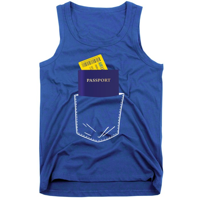 Passport In My Pocket World Traveller And Globe Trotter Gift Tank Top