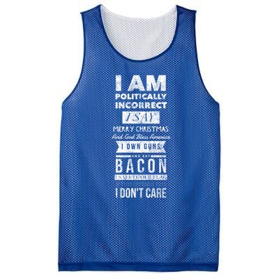 Politically Incorrect Merry Christmas God Bless America Cute Gift Mesh Reversible Basketball Jersey Tank