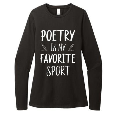 Poetry Is My Favorite Sport Reading Literature Writer Gift Cute Gift Womens CVC Long Sleeve Shirt