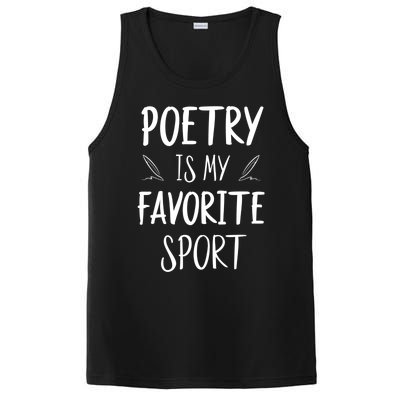 Poetry Is My Favorite Sport Reading Literature Writer Gift Cute Gift PosiCharge Competitor Tank