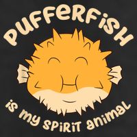 Pufferfish Is My Spirit Animal Funny Puffer Fish Adult Drive Performance Visor