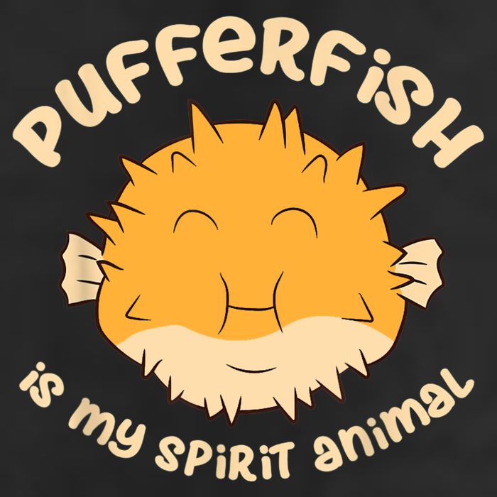 Pufferfish Is My Spirit Animal Funny Puffer Fish Adult Drive Performance Visor