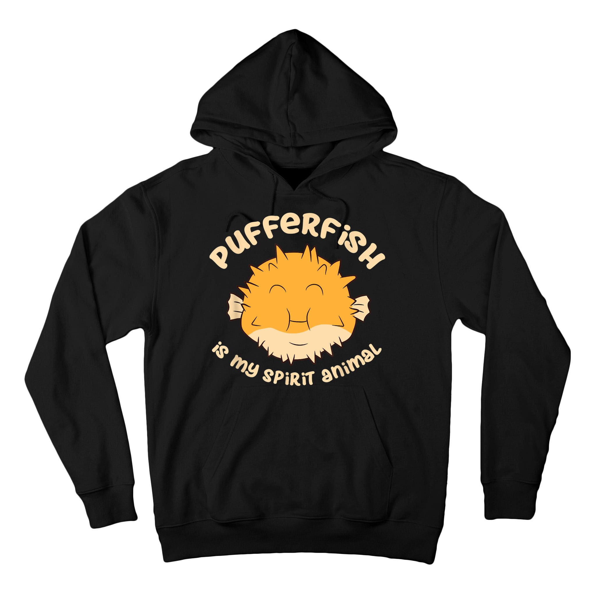 Pufferfish Is My Spirit Animal Funny Puffer Fish Tall Hoodie