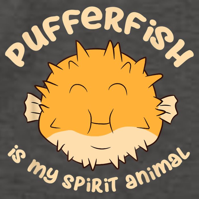 Pufferfish Is My Spirit Animal Funny Puffer Fish Vector Backpack