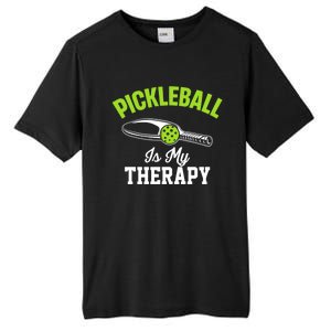 Pickleball Is My Therapy Gift Tall Fusion ChromaSoft Performance T-Shirt