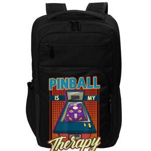 Pinball Is My Therapy Pinball Wizard Classic Retro Impact Tech Backpack