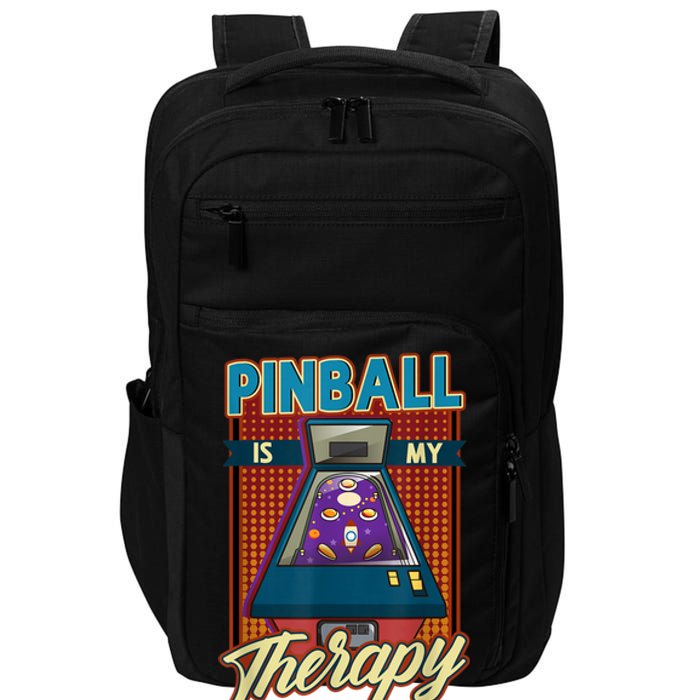 Pinball Is My Therapy Pinball Wizard Classic Retro Impact Tech Backpack